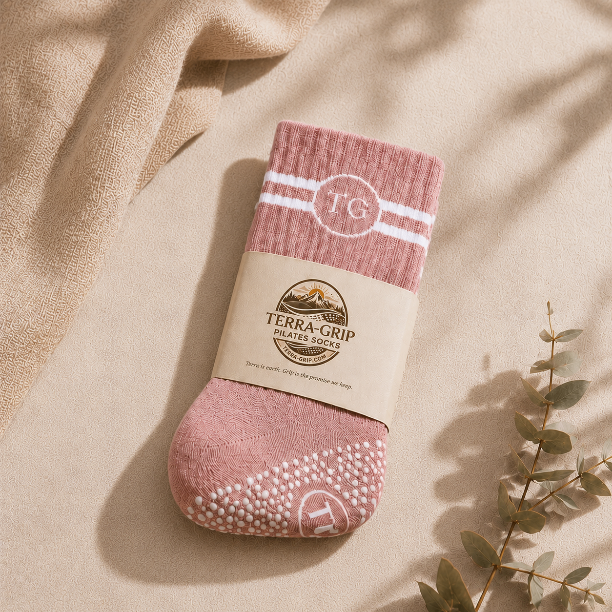 Blush Pink Terra-Grip чорапи